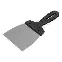 Шпательная лопатка из нержавеющей стали, 100 мм, пластмассовая ручка Сибртех купить в Москве с доставкой по всей России | ProtosMarket.ru