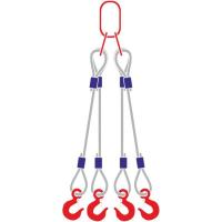 Строп канатный 4СК, с 4 крюками 4Т x 2М