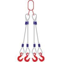 Строп канатный 4СК, с 4 крюками 40Т x 7М