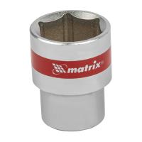 Головка торцевая, 22 мм, шестигранная, CrV, под квадрат 1/2, хромированная Matrix купить в Москве с доставкой по всей России | ProtosMarket.ru