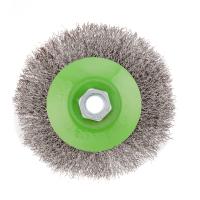 Щетка для УШМ, 115 мм, М14, "тарелка", витая проволока 0.3 мм Сибртех по ценам производителя в Казани с доставкой по всей России