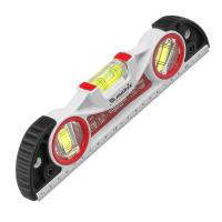 Уровень алюминиевый литой, фрезерованный, 3 глазка, две ударные площадки, 235 мм Matrix по ценам производителя в Казани с доставкой по всей России