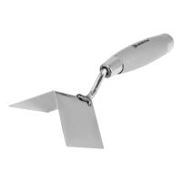 Мастерок из нержавеющей стали, 80 х 60 х 60 мм, для внешних углов, деревянная ручка Matrix купить в Москве с доставкой по всей России | ProtosMarket.ru