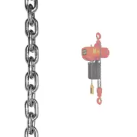 Цепь 4х12мм G80 EN818-7 для электроталей гальванизированная