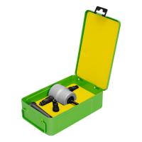 Насадка на дрель для резки листового металла до 1.8 мм металлический кейс Сибртех