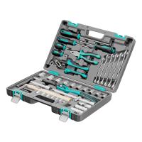 Набор инструментов, 1/2", Cr-V, S2, усиленный кейс, 58 предметов Stels