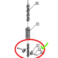 Ограничитель комплект на цепь 7,1 мм купить в Москве с доставкой по всей России | ProtosMarket.ru