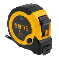 Рулетка 5м х 19мм, двухкомп. корпус, кнопка-пауза Denzel