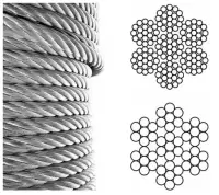 Трос стальной канат 8.3мм для лебёдок и талей оцинкованный