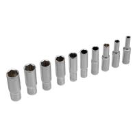 Набор удлиненных торцевых головок 1/4, шестигранные, CrV, 10 шт, 4-13 мм Stels купить в Москве с доставкой по всей России | ProtosMarket.ru