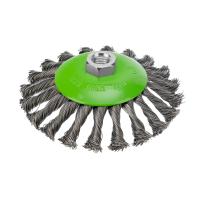 Щетка для УШМ, 125 мм, М14, "тарелка", крученая металлическая проволока Сибртех по ценам производителя в Казани с доставкой по всей России