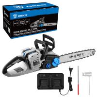 Пила цепная аккумуляторная бесщеточная DEKO DKCHS 40V PRO, 18", 2х20В, 2x5.0Ач, двойное з/у