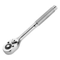 Ключ-трещотка 3/8", 45 зубьев, цельнометаллический, с быстрым сбросом, CrV, хром Сибртех купить в Москве с доставкой по всей России | ProtosMarket.ru