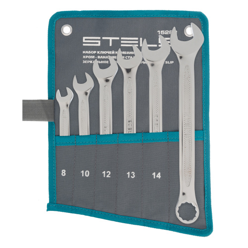 Набор ключей комбинированных 6 шт, 8-17 мм,  антислип Stels купить в Москве с доставкой по всей России | ProtosMarket.ru