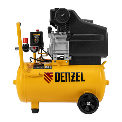 Компрессор воздушный DC1500/24, прямой привод, 1.5 кВт, 24 литра, 220 л/мин Denzel по ценам производителя в Казани с доставкой по всей России