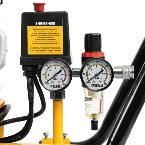 Компрессор безмасляный, малошумный DLS 1800/100,1800 Вт, 3x600, 100 л, 345 л/мин Denzel по ценам производителя в Казани с доставкой по всей России