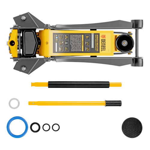 Домкрат гидравлический подкатной, 3 т, 85-610 мм, быстрый подъем, низ. подхват, проф, SUV Denzel по ценам производителя в Казани с доставкой по всей России