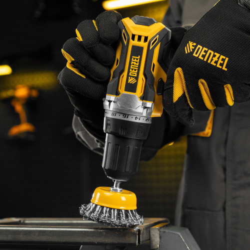 Щетка для дрели, 65 мм, Чашка, со шпилькой, нержавеющая крученая проволока Denzel по ценам производителя в Казани с доставкой по всей России