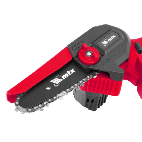 Цепная мини-пила аккумуляторная, MCS-100, шина 100 мм, Li-Ion, 20 В MTX по ценам производителя в Казани с доставкой по всей России