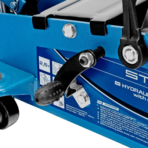 Домкрат гидравлический подкатной 2.5 т, с фиксатором, Safety Pin, 140-385 мм Stels купить в Москве с доставкой по всей России | ProtosMarket.ru
