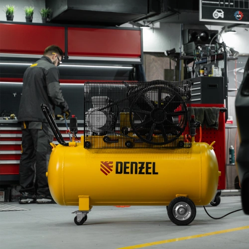 Компрессор воздушный рем. привод BCV 5500-T/200, 5,5 кВт, 200 литров, 850 л/мин Denzel по ценам производителя в Казани с доставкой по всей России