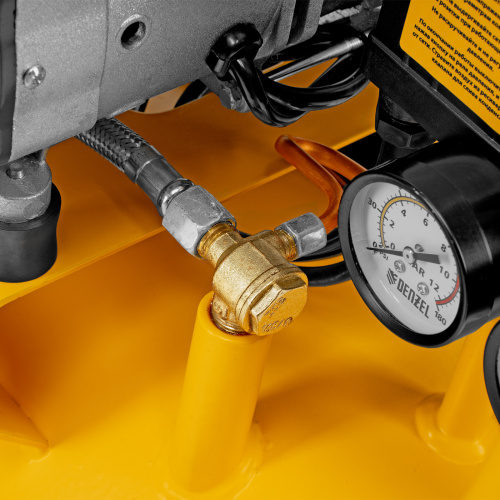 Компрессор безмасляный, малошумный DLS 2200/50, 2200 Вт, 2x1100, 50 л, 380 л/мин Denzel купить в Москве с доставкой по всей России | ProtosMarket.ru