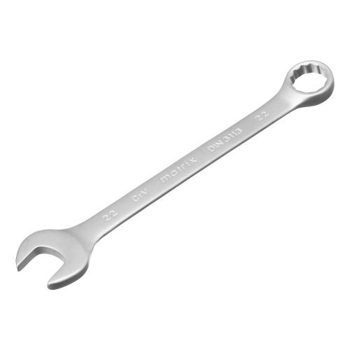 Набор ключей комбинированных, 6-22 мм, 12 шт, CrV, матовый хром Matrix купить в Москве с доставкой по всей России | ProtosMarket.ru