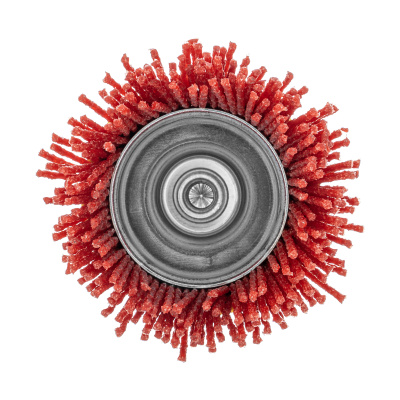 Щетка для дрели, 65 мм, Чашка, со шпилькой, нейлоновая щетина Denzel по ценам производителя в Казани с доставкой по всей России