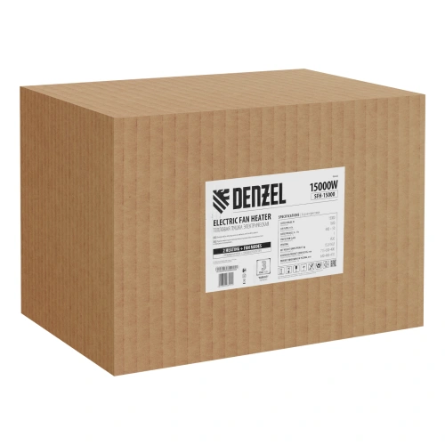 Тепловая пушка SFH-15000, 400 В, 1600 м3/ч, вентилятор 3 режима, 9000/15000 Вт Denzel по ценам производителя в Казани с доставкой по всей России