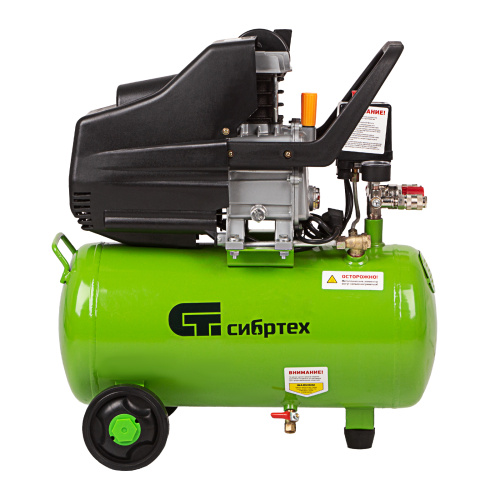 Компрессор воздушный КК-1500/24, 1.5 кВт, 198 л/мин, 24 л, прямой привод, масляный Сибртех купить в Москве с доставкой по всей России | ProtosMarket.ru