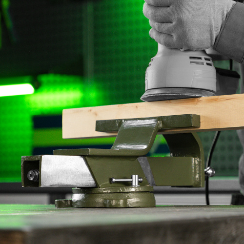 Тиски слесарные, 200 мм, стальные, поворотные Сибртех купить в Москве с доставкой по всей России | ProtosMarket.ru