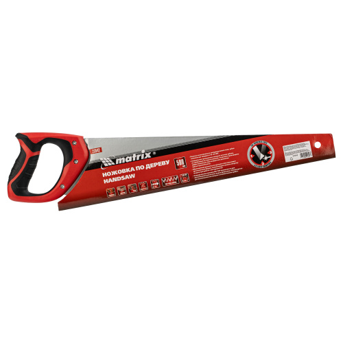 Ножовка по дереву, 500 мм, 7-8 TPI, зуб-3D, каленый зуб, двухкомпонентная рукоятка Matrix купить в Москве с доставкой по всей России | ProtosMarket.ru