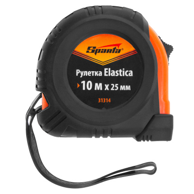 Рулетка Elastica,10 м х 25 мм,обрезиненный корпус Sparta по ценам производителя в Казани с доставкой по всей России