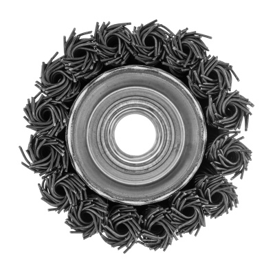 Щетка для УШМ, 65 мм, М14, "чашка", крученая проволока 0.8 мм Matrix по ценам производителя в Казани с доставкой по всей России