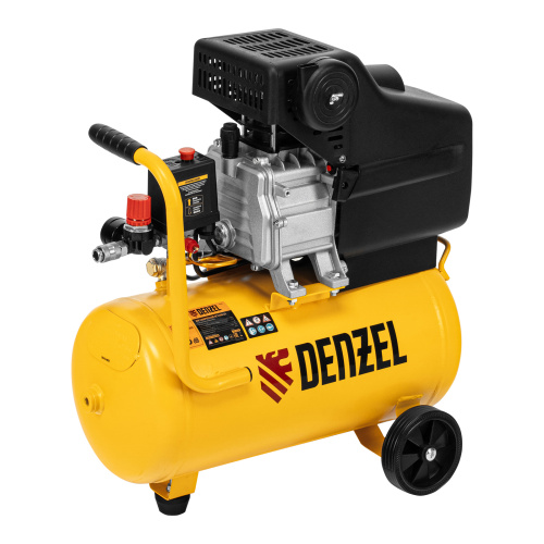 Компрессор воздушный DC1500/24, прямой привод, 1.5 кВт, 24 литра, 220 л/мин Denzel по ценам производителя в Казани с доставкой по всей России