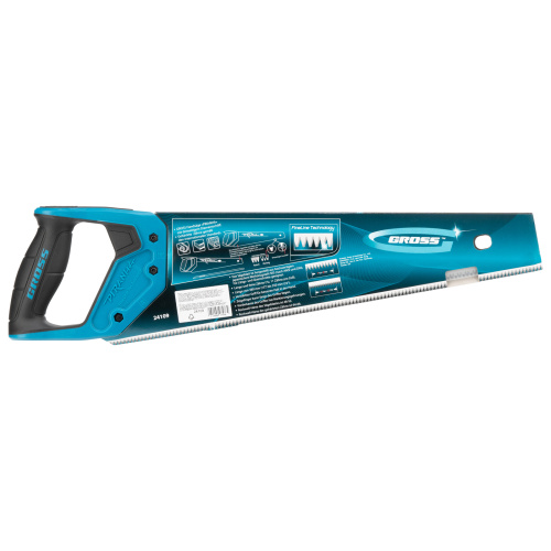 Ножовка по дереву "Piranha", 400 мм, 7-8 TPI, зуб-3D, каленый зуб, двухкомпонентная рукоятка Gross купить в Москве с доставкой по всей России | ProtosMarket.ru