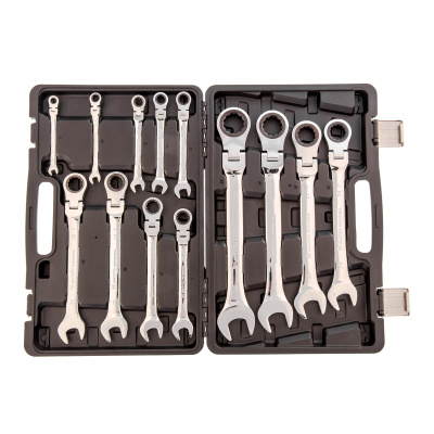Набор ключей комбинированных, трещоточных шарнирных 13 шт. Matrix купить в Москве с доставкой по всей России | ProtosMarket.ru