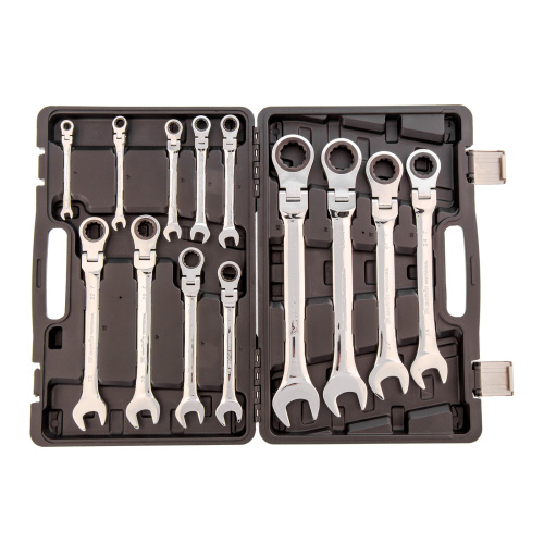 Набор ключей комбинированных, трещоточных шарнирных 13 шт. Matrix купить в Москве с доставкой по всей России | ProtosMarket.ru