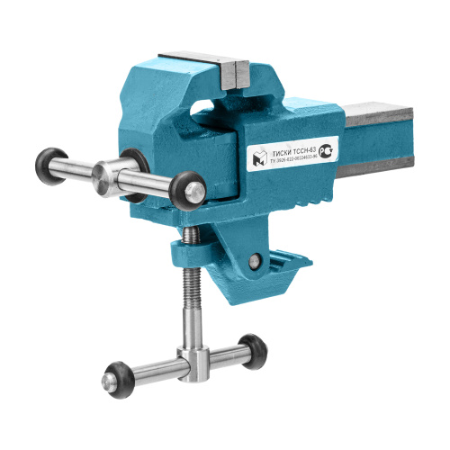 Тиски слесарные, 63 мм, крепление для стола, винтовой зажим (Глазов) купить в Москве с доставкой по всей России | ProtosMarket.ru