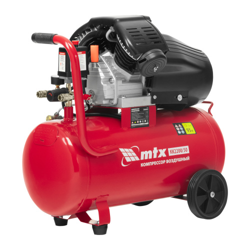 Компрессор воздушный КК-2200/50, 2,2 кВт, 350 л/мин, 50 л, прямой привод, масляный MTX по ценам производителя в Казани с доставкой по всей России
