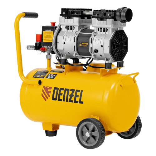 Компрессор DLS950/24 безмаслянный малошумный 950 Вт, 165 л/мин, ресивер 24 л Denzel купить в Москве с доставкой по всей России | ProtosMarket.ru
