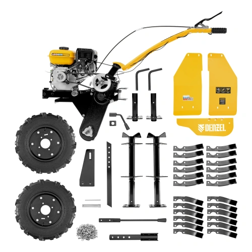 Мотоблок DPT-270S, 7 л.с., ремен.сцеп, фрез 3х4, ШОМ, передачи 2В/1Н Denzel по ценам производителя в Казани с доставкой по всей России