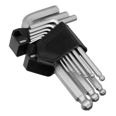 Набор ключей имбусовых, HEX, 1,5-10 мм, CrV, 9 шт., с шаром Сибртех купить в Москве с доставкой по всей России | ProtosMarket.ru