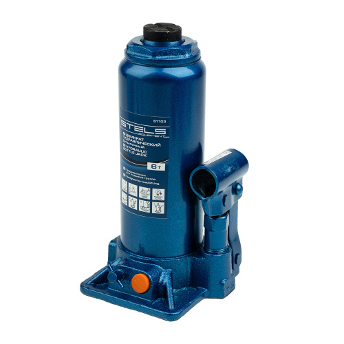 Домкрат гидравлический бутылочный, 6 т, H подъема 216-413 мм Stels купить в Москве с доставкой по всей России | ProtosMarket.ru