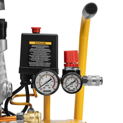 Компрессор воздушный, прямой привод DC1500/50, 1.5 кВт, 50 литров, 220 л/мин Denzel по ценам производителя в Казани с доставкой по всей России