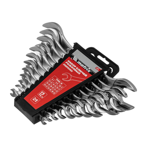 Набор ключей рожковых, 6 х 32 мм, 12 шт., CrV, хромированные Matrix купить в Москве с доставкой по всей России | ProtosMarket.ru