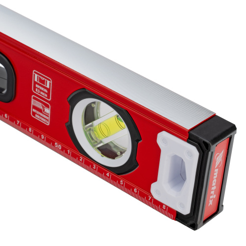 Уровень алюминиевый, фрезерованный, 3 глазка, рукоятки, 600 мм Matrix по ценам производителя в Казани с доставкой по всей России