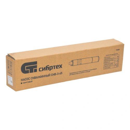 Скважинный насос СНВ-3-65, винтовой, диаметр 3", 700 Вт, 1800 л/ч, напор 65 м Сибртех купить в Москве с доставкой по всей России | ProtosMarket.ru