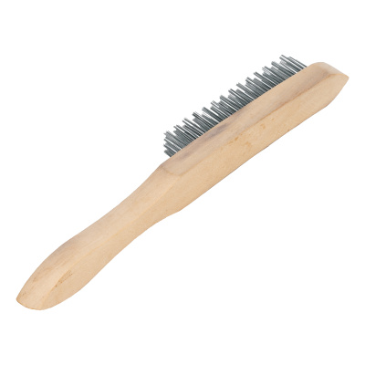 Щетка четырехрядная металлическая с деревянной ручкой Sparta по ценам производителя в Казани с доставкой по всей России