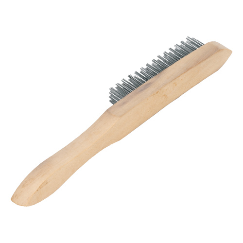 Щетка четырехрядная металлическая с деревянной ручкой Sparta по ценам производителя в Казани с доставкой по всей России